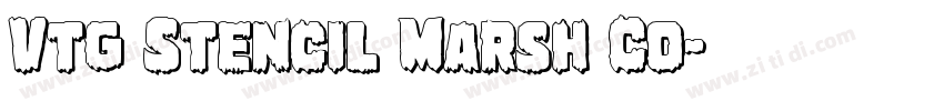 Vtg Stencil Marsh Co字体转换